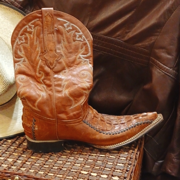 BOTAS AGUILA REAL Exotic Alligators Cowboy Boots - Picture 9 of 14